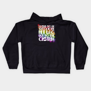 Stuck In Het Lag Rainbow Kids Hoodie